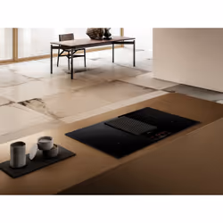 Elica NIKOLATESLA PRIME S+ BL/A/83 Black Built-in 83 cm Zone induction hob 4 zone(s) Built-in hood