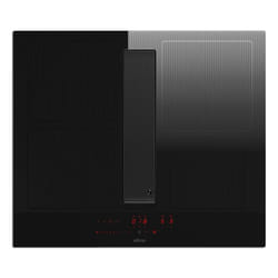 Elica NikolaTesla Velvet BL/A/60 Black Built-in 60 cm Zone induction hob 4 zone(s) Built-in hood