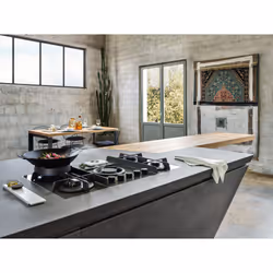 Elica NikolaTesla Flame EVO BL/A/88 Black Built-in 88 cm Gas 5 zone(s) Built-in hood - Additional view 4