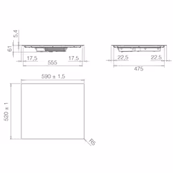 Elica Primis 604 Plus Black Built-in 60 cm Zone induction hob 4 zone(s)