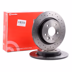 Brake disc; BREMBO; XTRA LINE; 280 11 5 solid, Perforated Coated; for VOLVO, FORD; 1223566, 1223568, 1253962, 1253963, 132355 ...
