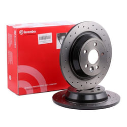 BREMBO Brake disc FORD: Focus 2, MONDEO 4, S-Max Mk1, LAND ROVER: Range Rover Evoque XTRA LINE 11mm 5 solid, Perforated Coated 08.A540.1X 1379931
