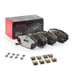BREMBO P 83 171 Brake pad set with acoustic wear warning with piston clip, with anti-squeak plate with accessories TOYOTA: C-HR, Corolla XII Hatchback