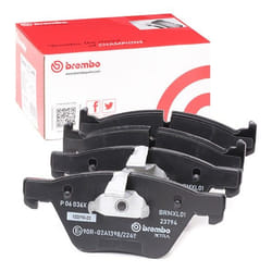 BREMBO P 06 036X Brake pad set prepared for wear warning indicator with anti-squeak plate without accessories BMW: 3 Saloon, 3 Touring, Z4 Roadster