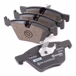BREMBO P 06 036X Brake pad set prepared for wear warning indicator with anti-squeak plate without accessories BMW: 3 Saloon, 3 Touring, Z4 Roadster