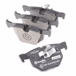 BREMBO P 06 039X Brake pad set prepared for wear warning indicator with anti-squeak plate without accessories BMW: 3 Touring, 3 Saloon, 3 Coupe