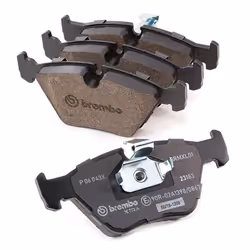 BREMBO P 06 043X Brake pad set prepared for wear warning indicator with anti-squeak plate without accessories BMW: X3, Z4 Roadster, 3 Coupe, ROVER: 75