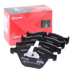 BREMBO P 06 054X Brake pad set prepared for wear warning indicator with anti-squeak plate without accessories BMW: 5 Saloon, 5 Touring, 6 Coupe