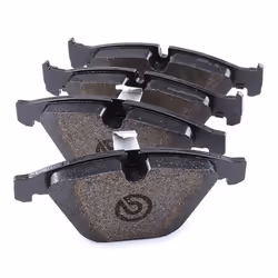 BREMBO P 06 054X Brake pad set prepared for wear warning indicator with anti-squeak plate without accessories BMW: 5 Saloon, 5 Touring, 6 Coupe