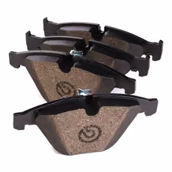 BREMBO P 06 055X Brake pad set prepared for wear warning indicator with anti-squeak plate without accessories BMW: 3 Saloon, 3 Coupe, 3 Touring