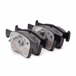 Brake pad set; BREMBO; prepared for wear warning indicator with anti-squeak plate without accessories; for BMW; 34106884243, ...
