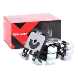 BREMBO P 06 087X Brake pad set prepared for wear warning indicator with anti-squeak plate without accessories, with counterweights BMW: 4 Gran Coupe