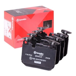 BREMBO P 06 096X Brake pad set prepared for wear warning indicator with anti-squeak plate without accessories, with counterweights BMW: 4 Gran Coupe