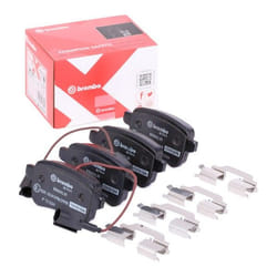 BREMBO P 23 133X Brake pad set incl. wear warning contact with anti-squeak plate with accessories ALFA ROMEO: Giulietta Hatchback