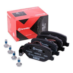 BREMBO P 23 152X Brake pad set incl. wear warning contact with brake caliper screws, with anti-squeak plate with accessories