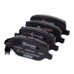 BREMBO P 23 152X Brake pad set incl. wear warning contact with brake caliper screws, with anti-squeak plate with accessories