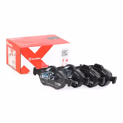 Brake pad set; BREMBO; excl. wear warning contact with anti-squeak plate without accessories; for FORD, MAZDA; 1101462, 11014 ...