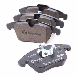 BREMBO P 24 076X Brake pad set excl. wear warning contact with anti-squeak plate without accessories VOLVO: XC70 II Estate, V60 I