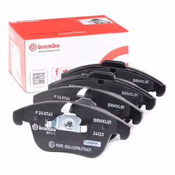 BREMBO P 24 076X Brake pad set excl. wear warning contact with anti-squeak plate without accessories VOLVO: XC70 II Estate, V60 I