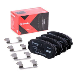 BREMBO P 30 056X Brake pad set with acoustic wear warning with anti-squeak plate with accessories KIA: Sportage IV, Sportage III, cee‘d II Hatchback