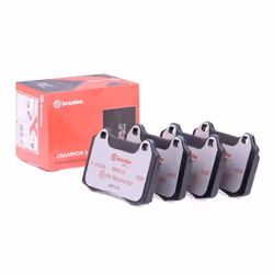 Brake pad set; BREMBO; excl. wear warning contact with anti-squeak plate without accessories; for VOLVO, JAGUAR, PEUGEOT, CIT ...