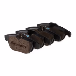 BREMBO P 50 068X Brake pad set prepared for wear warning indicator with anti-squeak plate without accessories MERCEDES-BENZ: C-Class Saloon