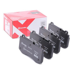 BREMBO P 50 074X Brake pad set prepared for wear warning indicator with anti-squeak plate without accessories MERCEDES-BENZ: E-Class Saloon, CLS Coupe