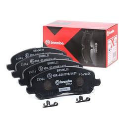 BREMBO P 54 030X Brake pad set with acoustic wear warning with piston clip, with anti-squeak plate with accessories MITSUBISHI: OUTLANDER 3