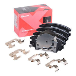 BREMBO P 59 055X Brake pad set with acoustic wear warning with anti-squeak plate with accessories VAUXHALL: Insignia Mk1, Astra Mk6, ZAFIRA Mk3