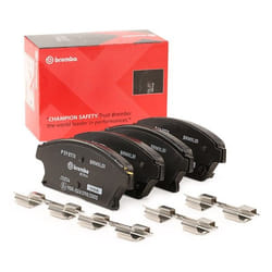 BREMBO P 59 077X Brake pad set with acoustic wear warning with anti-squeak plate with accessories VAUXHALL: Astra Mk6, Mokka / Mokka X, ZAFIRA Mk3