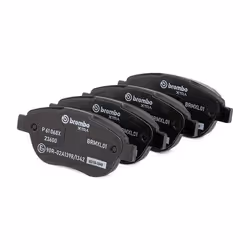 BREMBO P 61 068X Brake pad set excl. wear warning contact with brake caliper screws, with anti-squeak plate with accessories PEUGEOT: 206 Hatchback