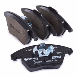 BREMBO P 61 076X Brake pad set excl. wear warning contact with anti-squeak plate without accessories PEUGEOT: 208 I Hatchback, 3008 I, 308 I Hatchback