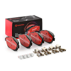 BREMBO P 61 103X Brake pad set excl. wear warning contact with brake caliper screws, with anti-squeak plate with accessories CITROËN: DS3 Hatchback