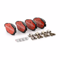 BREMBO P 61 103X Brake pad set excl. wear warning contact with brake caliper screws, with anti-squeak plate with accessories CITROËN: DS3 Hatchback
