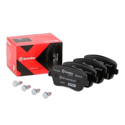 BREMBO P 68 033X Brake pad set excl. wear warning contact with brake caliper screws, with anti-squeak plate with accessories RENAULT: Megane 4, Clio 4