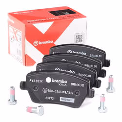 BREMBO P 68 033X Brake pad set excl. wear warning contact with brake caliper screws, with anti-squeak plate with accessories RENAULT: Megane 4, Clio 4