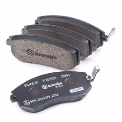BREMBO P 78 013X Brake pad set with acoustic wear warning with anti-squeak plate without accessories SUBARU: Impreza III Hatchback, Forester IV