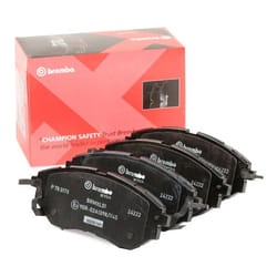 BREMBO P 78 017X Brake pad set with acoustic wear warning with anti-squeak plate without accessories SUBARU: Legacy 4, Outback V, Forester IV