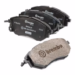BREMBO P 78 017X Brake pad set with acoustic wear warning with anti-squeak plate without accessories SUBARU: Legacy 4, Outback V, Forester IV