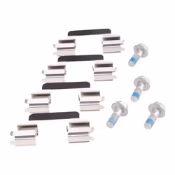 BREMBO P 85 057X Brake pad set excl. wear warning contact with brake caliper screws, with anti-squeak plate with accessories SKODA: Fabia 2, Roomster