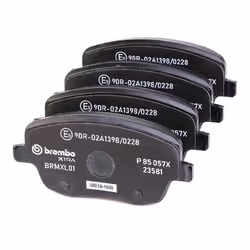 BREMBO P 85 057X Brake pad set excl. wear warning contact with brake caliper screws, with anti-squeak plate with accessories SKODA: Fabia 2, Roomster - Additional view 4