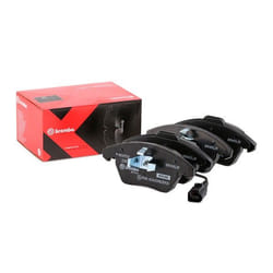 BREMBO P 85 075X Brake pad set incl. wear warning contact with anti-squeak plate without accessories VOLKSWAGEN: Golf 5, Polo V Hatchback