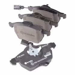 BREMBO P 85 085X Brake pad set incl. wear warning contact with anti-squeak plate without accessories AUDI: A6 C6 Avant, A4 B7 Avant, A6 C6 Saloon