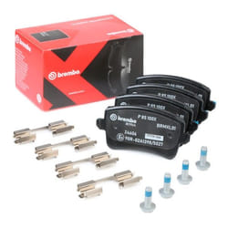 BREMBO P 85 100X Brake pad set excl. wear warning contact with brake caliper screws, with anti-squeak plate with accessories AUDI: Q5, A5 B8 Sportback