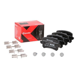 BREMBO P 85 109X Brake pad set excl. wear warning contact with brake caliper screws, with anti-squeak plate with accessories VOLKSWAGEN: CC, Golf 5