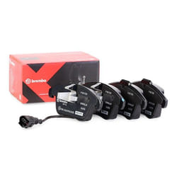 BREMBO P 85 112X Brake pad set incl. wear warning contact with anti-squeak plate without accessories VOLKSWAGEN: Tiguan I, Sharan II, AUDI: Q3