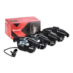 BREMBO P 85 113X Brake pad set incl. wear warning contact with anti-squeak plate without accessories AUDI: A5 B8 Sportback, A4 B8 Avant, A5 B8 Coupe