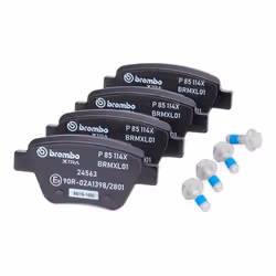 BREMBO P 85 114X Brake pad set excl. wear warning contact with brake caliper screws, with anti-squeak plate with accessories