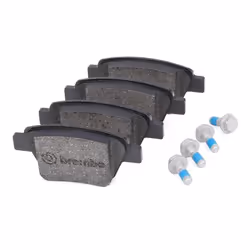 BREMBO P 85 114X Brake pad set excl. wear warning contact with brake caliper screws, with anti-squeak plate with accessories