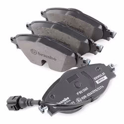 BREMBO Xtra P 85 126X Brake pad set incl. wear warning contact with brake caliper screws, with anti-squeak plate with accessories
